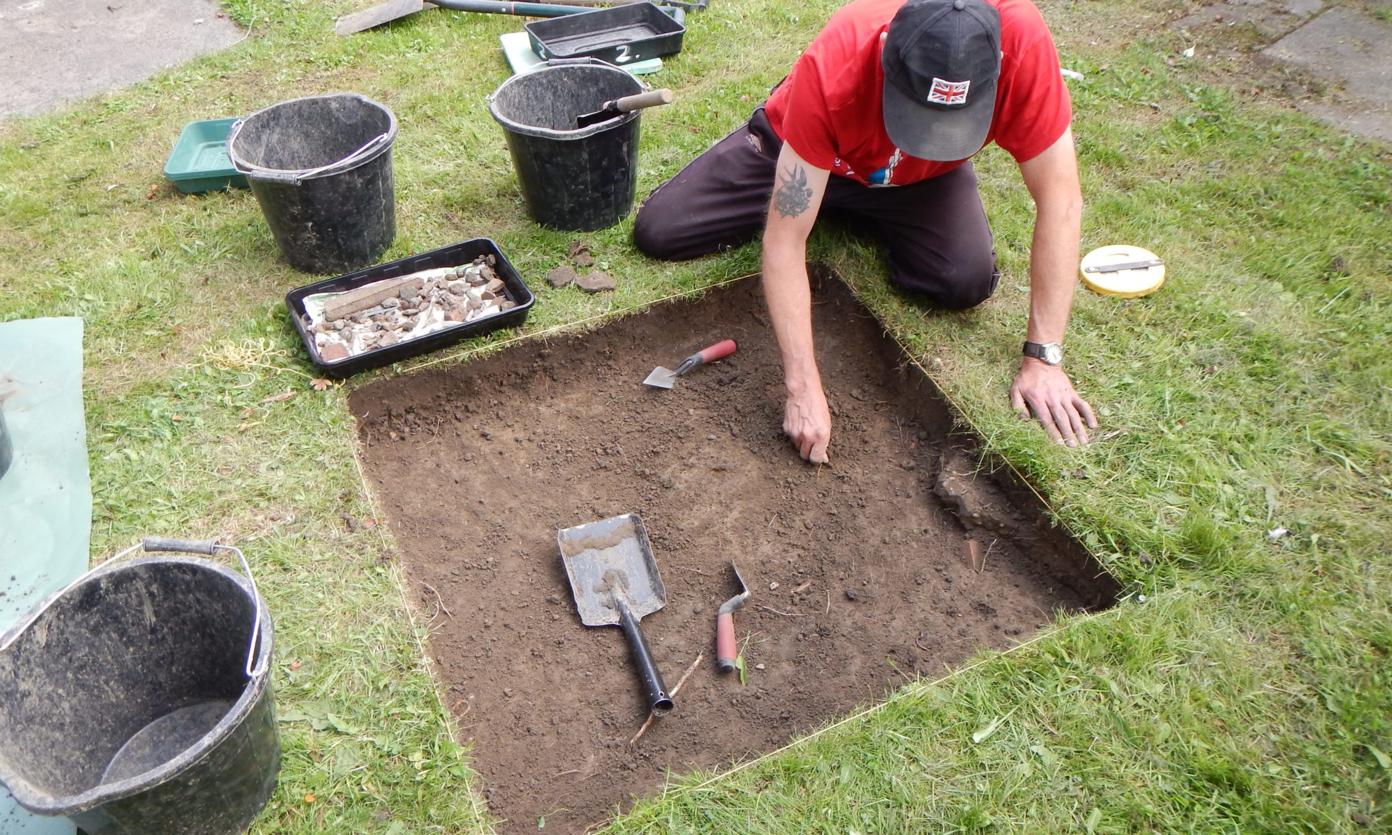 Test pit excavation